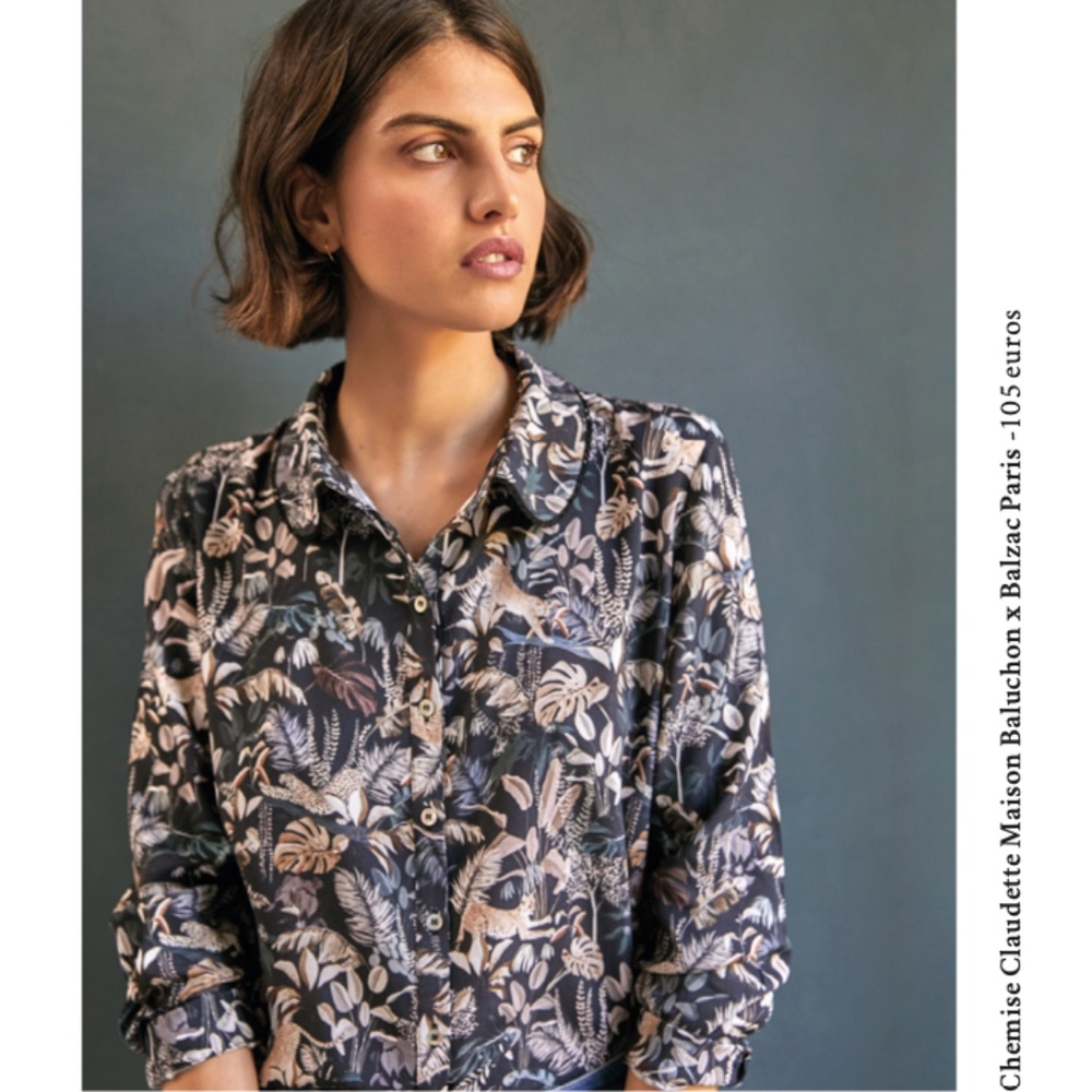 Balzac x Maison Baluchon Jungle Button Down Shirt Size XS